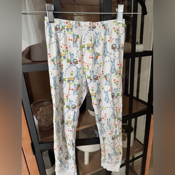 Roller Rabbit pajamas set pima pants long sleeve henley tee bunny hoppy spring - Picture 4 of 7